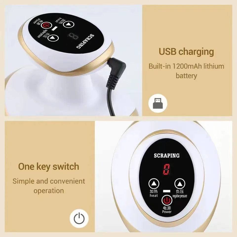 CelluBurn Elite: Electric Cupping & Scraping Body Massager