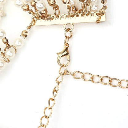 PearlEmbrace Body Chain: Sweater Chain & Top Jewelry for Dresses