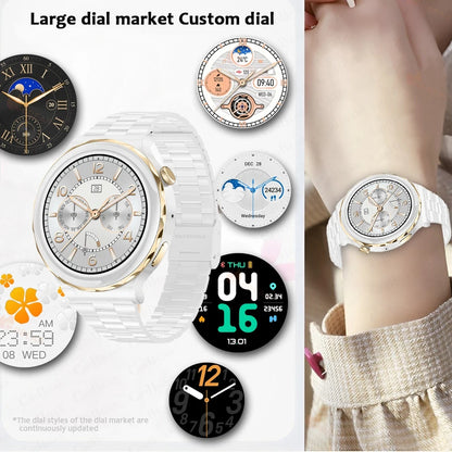 GlamTrack 2024: Fashion Smart Watch with AMOLED HD for Women