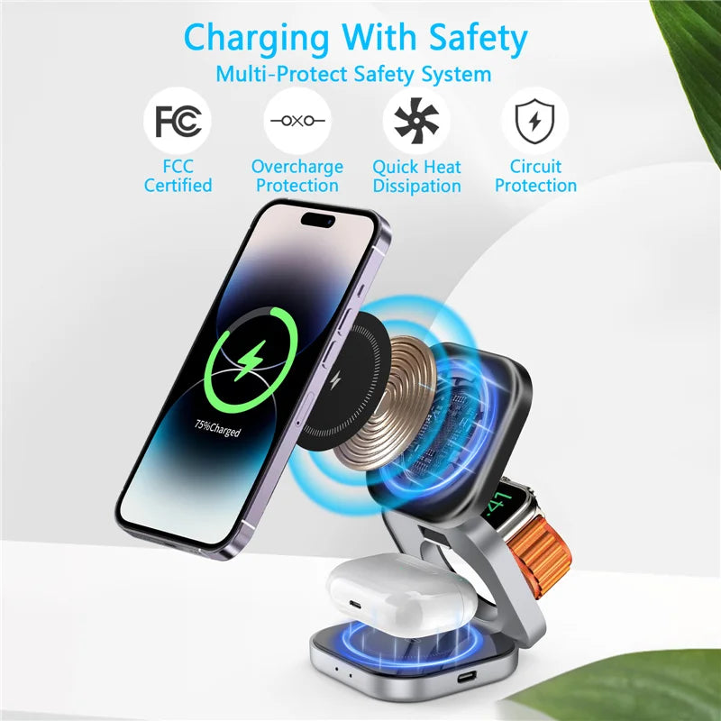 Magcharge Stand MagCharge Tower: Universal Wireless Stand for Phones & Watches – ZanSelect