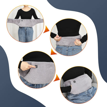 ComfortHeat USB: Adjustable Waist Therapy Belt for Menstrual Relief