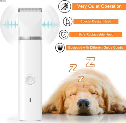 SilentPaws Trimmer: Low-Noise Cordless Pet Grooming Set