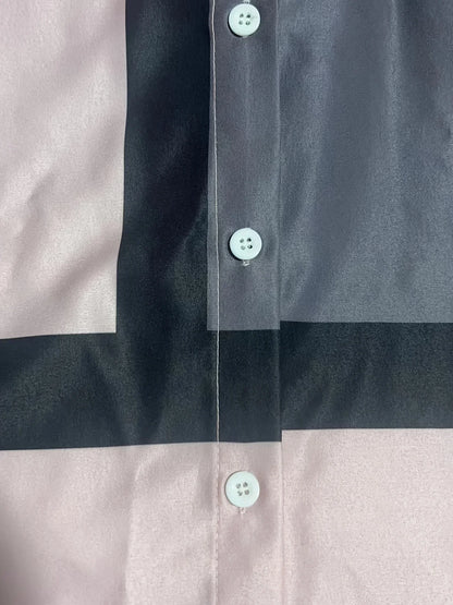 GeoChic Plus: Geometric Plaid Shirt Dress for Women