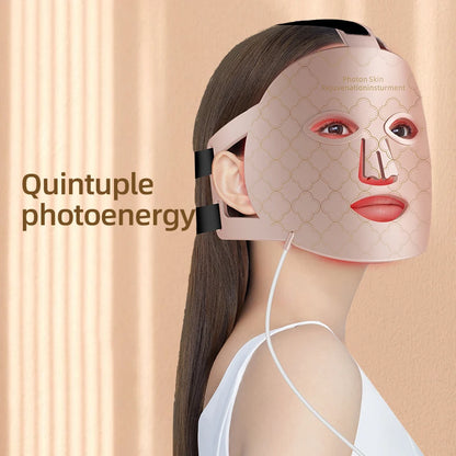 FlexiGlow 4-in-1: Advanced Photon Therapy Silicone Mask