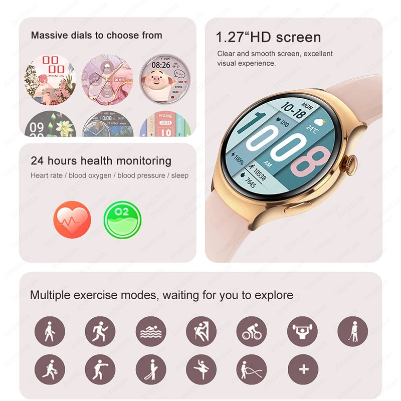 Vitality360 Mini: Huawei GT4 Smart Watch with AMOLED HD Screen