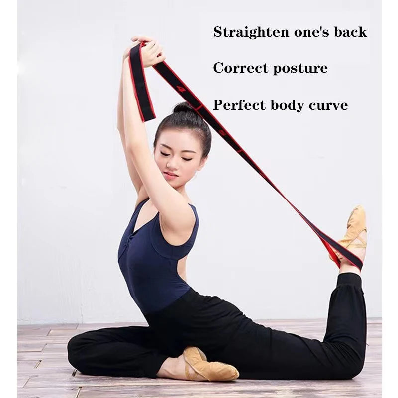 FlexiStretch Fitness: 8-Section Yoga & Pilates Tension Belt