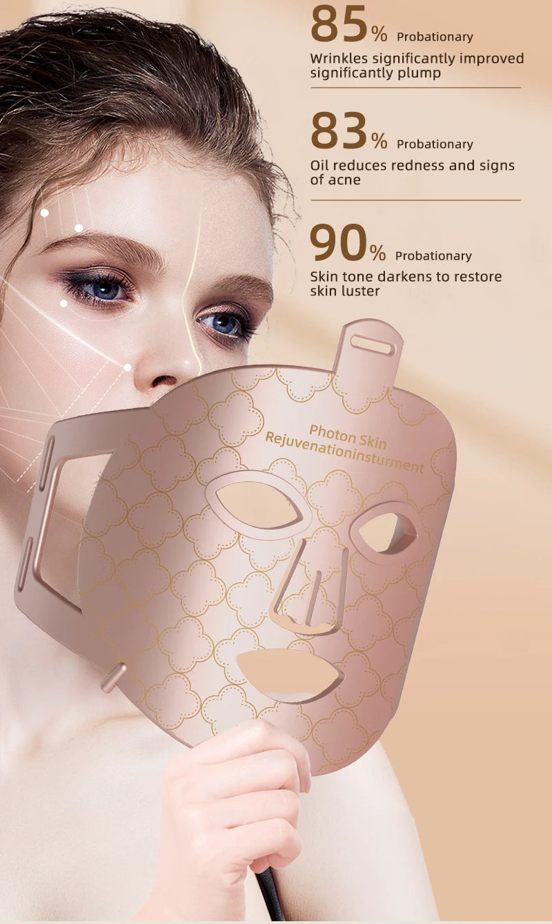 FlexiGlow 4-in-1: Advanced Photon Therapy Silicone Mask