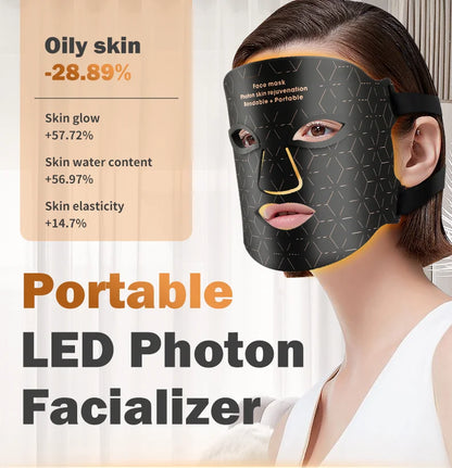 SpectrumSkin Pro: Multi-Color LED Facial & Neck Therapy Mask Premium