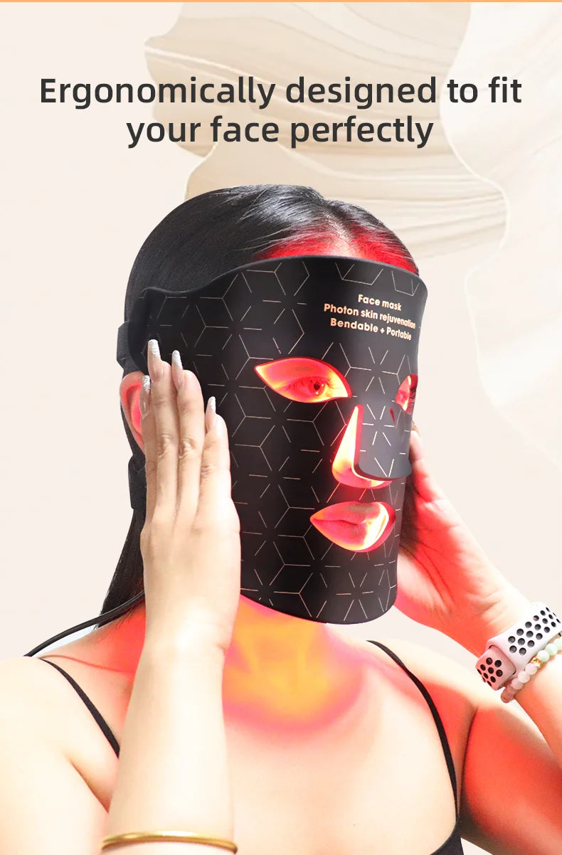 SpectrumSkin Pro: Multi-Color LED Facial & Neck Therapy Mask Premium